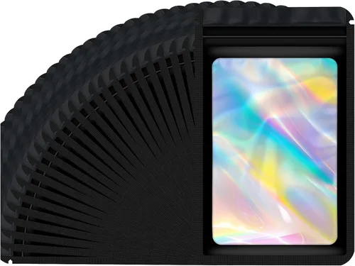Miniatura 13 de Jetmore 100 piezas Bolsas Holográficas Mylar Resellables para Pequeñas Empresas Bolsa de Embalaje Sellable para Dulces Almacenamiento de Alimentos
