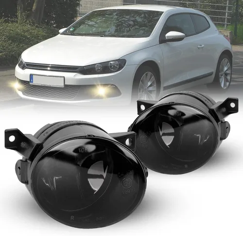 Miniatura 8 de Faros antiniebla para Volkswagen GTI/Volkswagen Jetta 2006 2007 2008 2009 2010, repuesto premium (VW GTI/Jetta), 1 par (lente transparente)