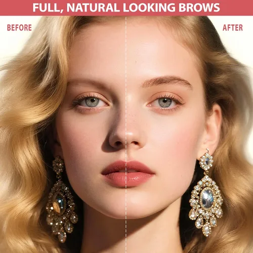 Miniatura 5 de LAVONE Lápiz de cejas 2 en 1 para mujer con lápiz de cejas microblading de 4 puntas y lápiz de cejas curvado y preciso, lápiz de cejas impermeable