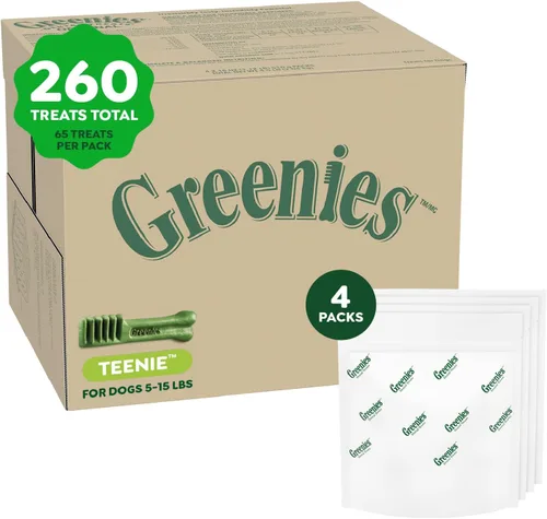 Miniatura 17 de Greenies - Golosinas naturales para la salud dental de perros chiquititos, sabor original, paquete de 36 onzas (130 unidades)