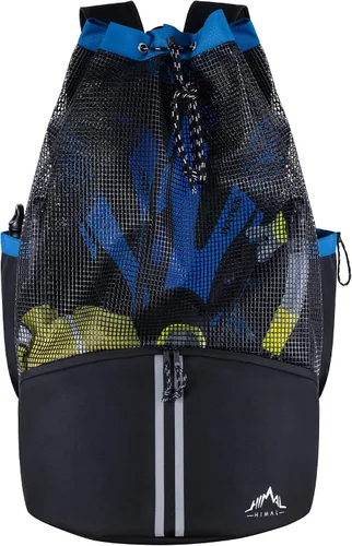 GoHimal Scuba Diving Bag, XL Mesh Backpack for Scuba Diving and Snorkeling Gear & Equipment, Holds Mask, Fins, Snorkel