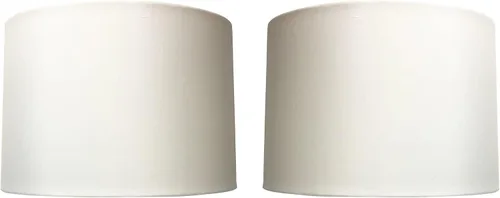 Miniatura 10 de Royal Designs, Inc. HB-641UT-9BG Pantalla de lámpara de tambor poco profundo con tapiz, Uno Fitter, 8 x 9 x 7, beige