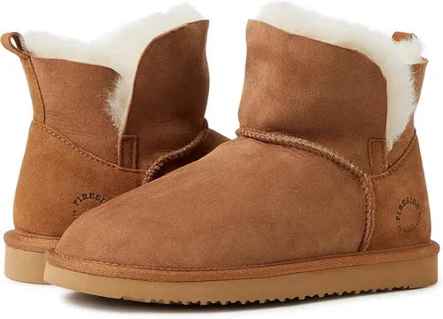Miniatura 3 de Dearfoams Fireside Perth Shearling - Pantuflas de bota, forro de piel de oveja, para mujer