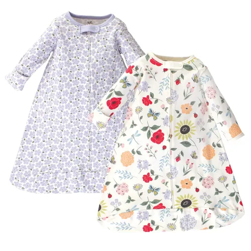 Miniatura 5 de Touched by Nature Saco de dormir unisex de algodón orgánico de manga larga para bebé, manta, mariposas brillantes, 0-3 meses