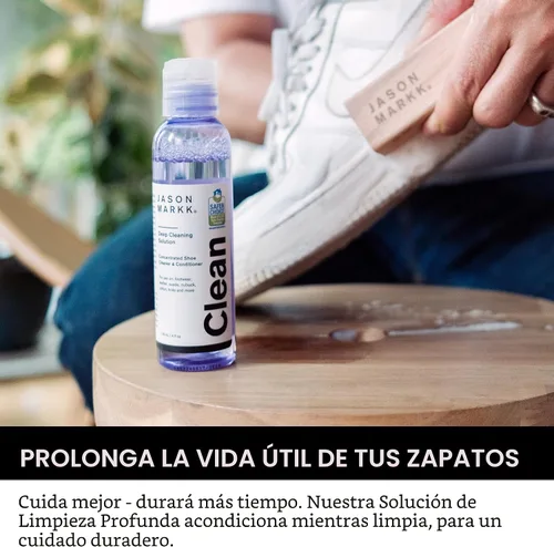 Miniatura 6 de Jason Markk Cuidado de Zapatos y Deportivas, Limpieza de Zapatos, Limpia y Acondiciona Calzado, Púrpura, 8 fl oz (paquete de 1)