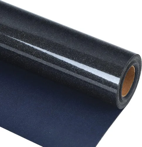 Miniatura 55 de Guangyintong Rollos de Vinilo Amarillo de Transferencia de Calor HTV, 12" x 8 pies, Superficie Brillante de Vinilo para Planchar en Camisetas, Fácil