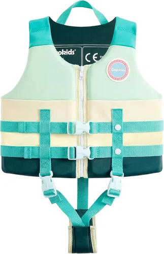 Miniatura 15 de Gogokids Chaleco de natación para niños de 2-3-4-5-6-7-8-9 años, flotadores de piscina para niños de 30-50-70 libras, flotabilidad para niños