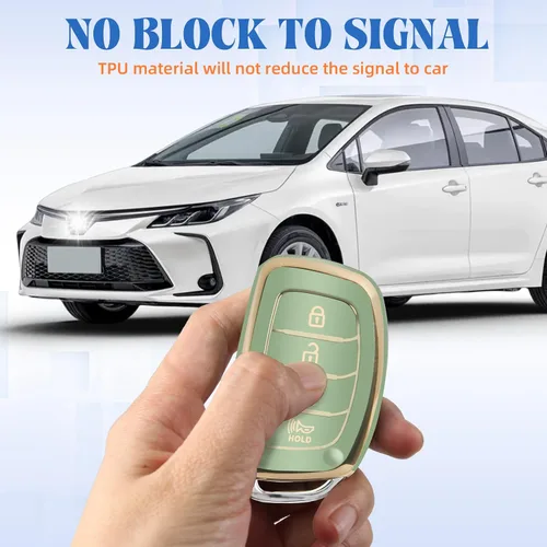 Miniatura 4 de QBUC Funda para llavero Hyundai Elantra, protector de TPU suave con llavero compatible con Hyundai Elantra Ioniq Sonata Tucson Elantra GT 2021 2020