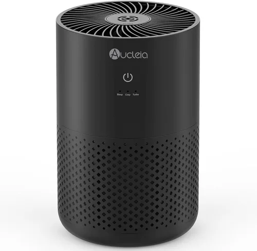 Aucleia Purificadores de aire para dormitorio y hogar con filtro HEPA verdadero H13, limpiador de aire silencioso de 20 dB para mascotas, olor a