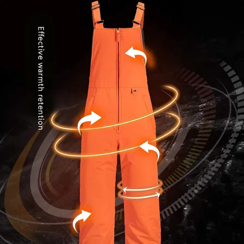 Miniatura 15 de Baberos de nieve para mujer, impermeables, aislados, para esquí, snowboard, invierno, cálidos, overoles, trajes de nieve Ripstop