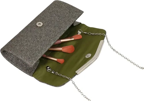 Miniatura 5 de ZHANNI Bolso de noche para mujer, bolso de mano brillante para fiesta, bolso de boda, bolso de fiesta