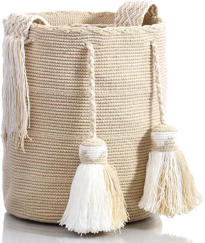 Miniatura 3 de Wayuu Classic Boho Collection - Bolso de mano tejido de ganchillo para playa