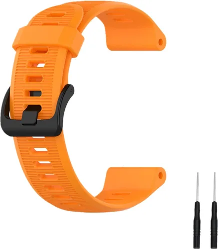 Miniatura 7 de Muovrto Correa de repuesto para Garmin Forerunner 945/935, correa de silicona para reloj Garmin Fenix 5/Approach S60/Fenix 6 Negro