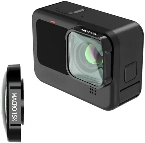 Coyktonty - Lente macro 15X para GoPro Hero 13/12/11/10/9, accesorios de lente adicionales para disparos de vlog