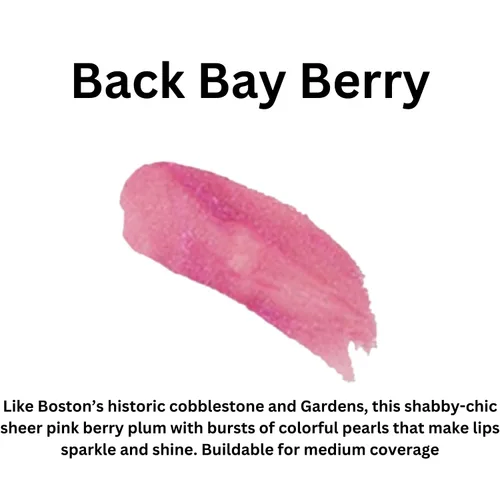 Miniatura 2 de Back Bay Berry Lip Gloss (0.25 onzas), vegano, sin gluten, fórmula libre de crueldad animal con aloe, vitaminas C y E, extracto de menta verde y un