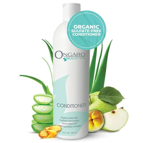 Ongaro Beauty Acondicionador orgánico para el cabello para hombres y mujeres, acondicionador hidratante hidratante con aloe vera, vitamina E y