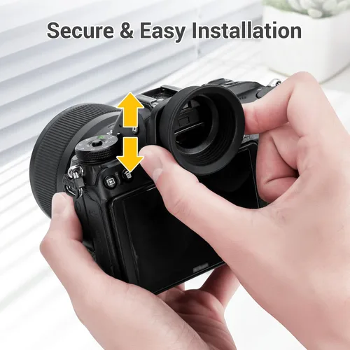 Miniatura 6 de Ojo de goma de silicona suave mejorado para Nikon Z6 III Z5 II Z7 II Z6 II Z7 Z6 Z5, cubierta de protección para visor con ojo de goma redondo