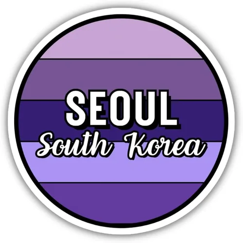 Miniatura 6 de Seoul South Korea Travel Sticker, 2.5" Multiple Colors, Laptop Water Bottle Planner Journal, Collectible Places I've Been, Luggage Decal (Earth)
