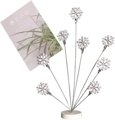 Miniatura 9 de Portafotos de Árbol Genealógico de 8 Ramas, Soporte de Clips de Tarjetas y Fotos para Escritorio, Soporte para Notas de Memo, Papel y Fotos