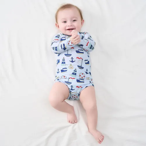 Miniatura 73 de pureborn Mameluco de algodón súper suave para bebés niños y niñas de 0 a 24 meses