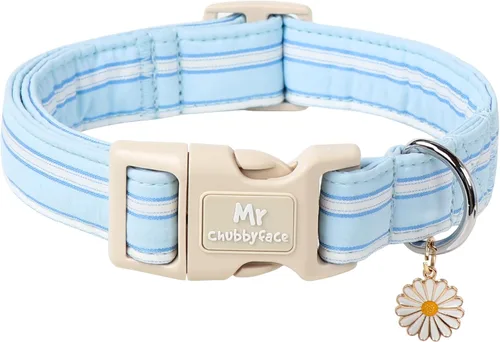 Miniatura 23 de MR.CHUBBYFACE· Collar de perro de primavera y verano, lindos collares de perro de limón verde, collar ajustable de tela natural suave para perros
