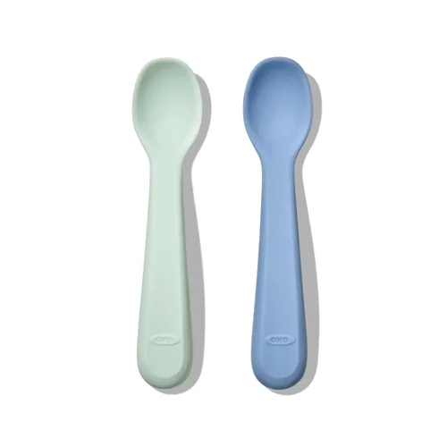 Miniatura 7 de OXO Tot Paquete de 2 cucharas de silicona, flor y ópalo