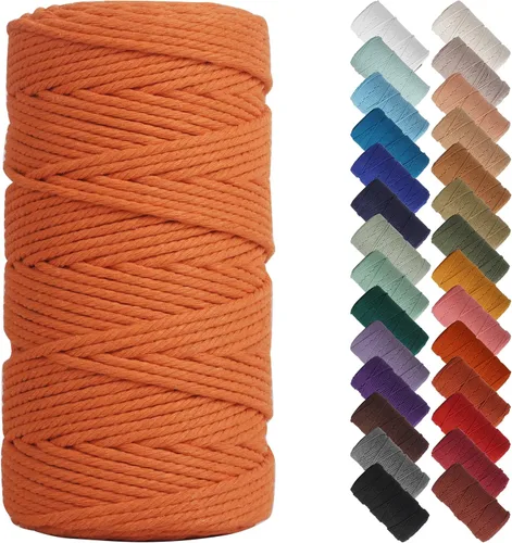 Miniatura 77 de NOANTA - Cuerda de macramé color beige natural, 1/8 pulgadas (3 mm) x 109 yardas (100 metros), cuerda de algodón colorido para colgar en la pared