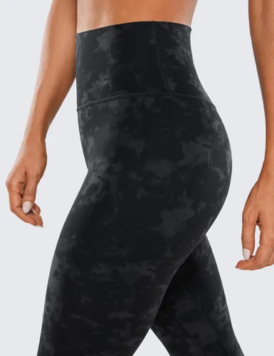 Miniatura 17 de CRZ YOGA Leggings de entrenamiento para mujer con sensación de desnudez cepillada de 25 pulgadas, pantalones de yoga de compresión de cintura alta
