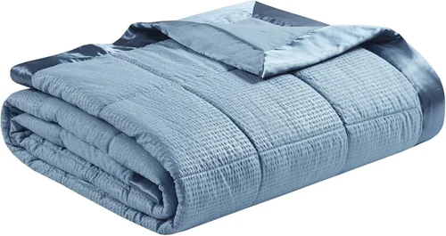 Miniatura 3 de Madison Park Cambria - Manta alternativa de plumón, tratamiento prémium 3M Scotchgard que absorbe la humedad, funda de cama ligera y suave
