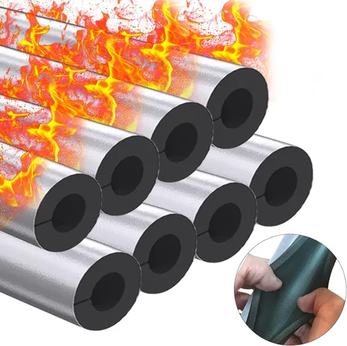 Miniatura 8 de Rollo de cinta aislante para tubo de 2.5" de ancho X 32.8 pies de espuma para tubos al aire libre con lámina de aluminio, cinta aislante adhesiva