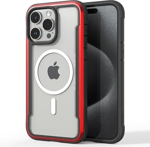 Miniatura 8 de RAPTIC Funda magnética Air para iPhone 15, funda protectora transparente a prueba de golpes, grado militar probada para caídas de 10 pies, funda