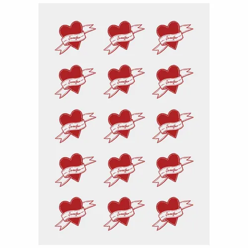 Miniatura 22 de YesCustom Tatuajes temporales personalizados con nombre, corazones de amor, tatuaje de cara falsa personalizada con foto para mujeres y hombres