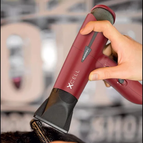 Miniatura 4 de GAMMA+ XCell Professional Ultra-Lightweight Hair Dryer Digital Motor Ionic Technology Whisper Quiet 12 Heat/Speeds Rojo mate