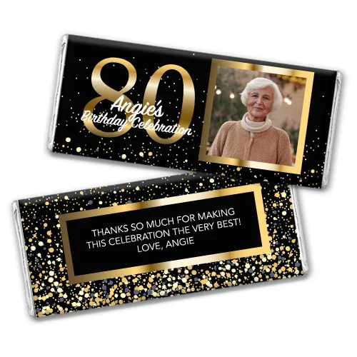 Miniatura 10 de Regalos personalizados de fiesta de dulces de 30 cumpleaños de 12 quilates con fotos de barras de chocolate y envoltorios, regalos para invitados