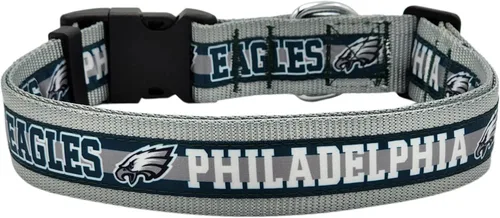 Miniatura 2 de Collar NFL PET Philadelphia Eagles para Perros, Collar de Equipo de Fútbol de Tamaño Extra Grande para Perros y Gatos. Un Collar para Gatos y Perros