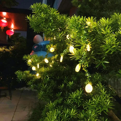 Miniatura 9 de Guirnalda de luces de hiedra y hojas de hiedra con 20 luces LED alimentadas por pilas para decoración de fiestas de cumpleaños en interiores