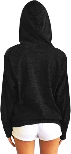 Miniatura 2 de Muicy Sudaderas con capucha para mujer camiseta de manga larga casual con bolsillos