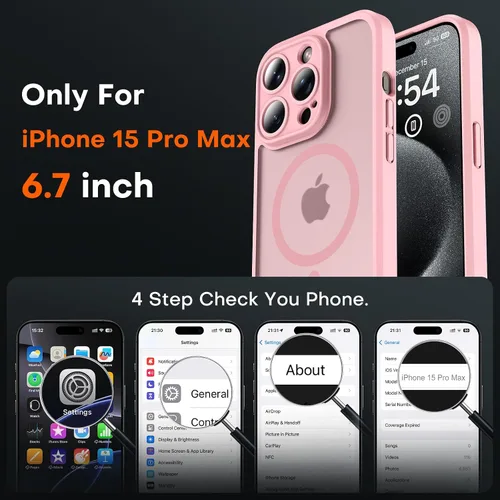 Miniatura 788 de TOCOL Funda para iPhone 11, compatible con Magsafe, protección completa de cámara, imanes integrados, protección contra caídas, funda translúcida