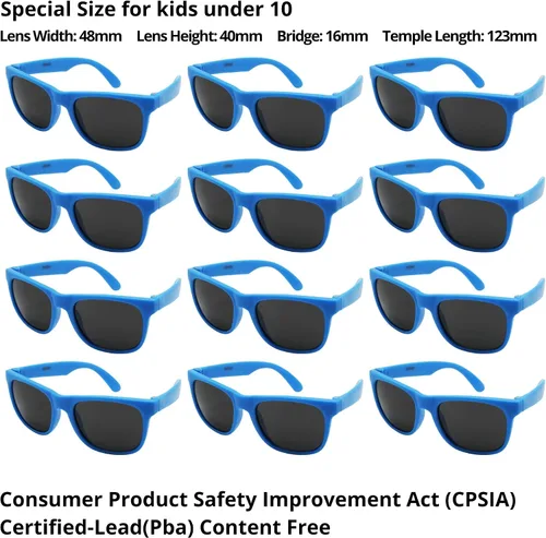 Miniatura 2 de Edge I-Wear - Paquete de 12 lentes de sol neón para niños, regalos de fiesta con certificación CPSIA, plomo (Pb) sin contenido 9402RA