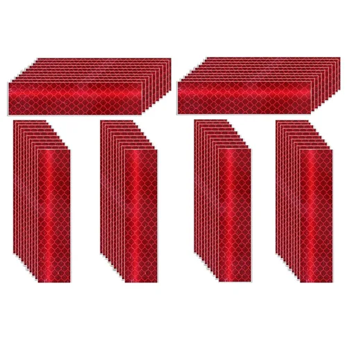 Miniatura 54 de Cinta reflectante blanca de 4 pulgadas, adhesivo de seguridad de advertencia impermeable para exteriores (10 pies)