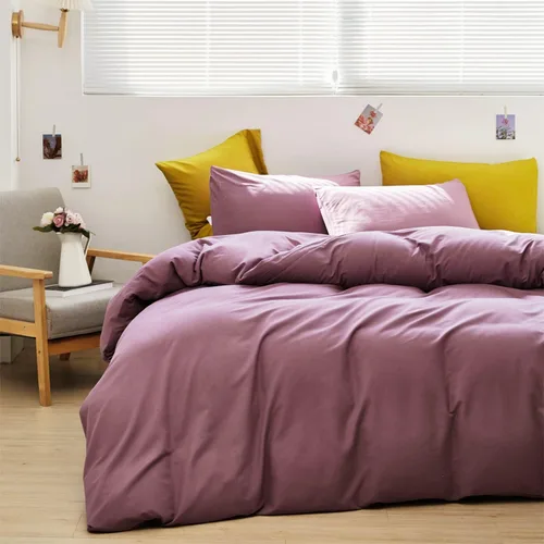 Miniatura 2 de Wellboo Juegos de Edredones Morados Tamaño King Ropa de Cama Morado Polvoriento Edredones de Algodón Modernos Lila Suaves Colchas para Mujeres Niñas