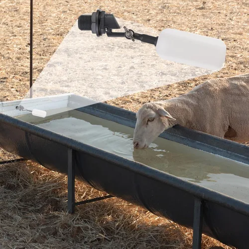 Miniatura 5 de Cxztxcl Válvula de flotador, llenador automático de sistema de agua de 1/2 pulgada, brazo ajustable para estanques, válvula de bola flotante