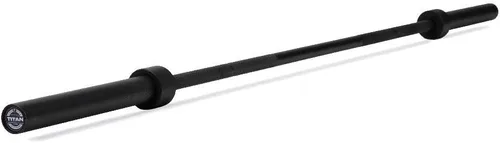 Titan Fitness Black Cerakote - Barra olímpica de la serie TITAN de 44.1 lbs y 1.122 in, hecha en Estados Unidos, con clasificación de 1,500 libras,