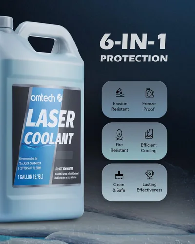 Miniatura 3 de OMTech Refrigerante de CO2 para Láser, Líquido Refrigerante No Conductivo, Fluido de Transferencia de Calor para Grabador Láser, Enfriador de Agua