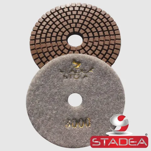 Miniatura 21 de Grit 50 4" Diamond Pulir Pads Premium Grado Mojado Flexible 3 MM Alto