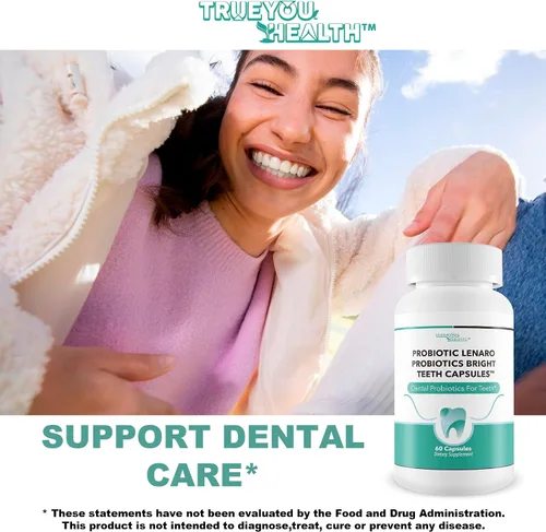 Miniatura 5 de Probióticos Bright Teeth Cápsulas - Nuestros mejores probióticos dentales Soporte de dientes blancos - Probióticos dentales Blanqueamiento brillante