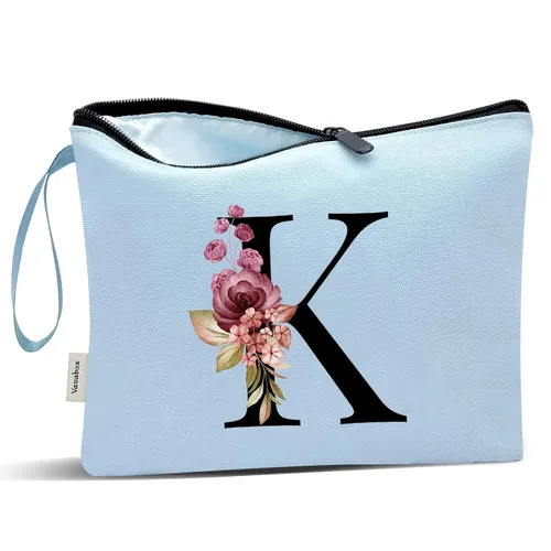 Miniatura 108 de Vavabox A-Z Bolsa de Maquillaje Personalizada, Regalos de Cumpleaños para Mujeres y Mamá, Regalos para la Mejor Amiga, Bolsa de Cosméticos