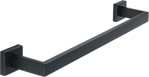 Miniatura 11 de Alise Toallero negro, toallero de 16 pulgadas para baño, toallero de acero inoxidable SUS304 montado en la pared, colgador de toallas resistente