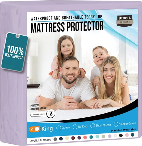 Miniatura 10 de Utopia Bedding – Protector impermeable de colchón tamaño individual, funda de colchón de terry premium de 200 GSM, transpirable, estilo ajustado