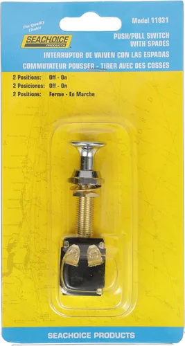 Miniatura 6 de Seachoice Interruptor Push-Pull de 2 posiciones, apagado/encendido